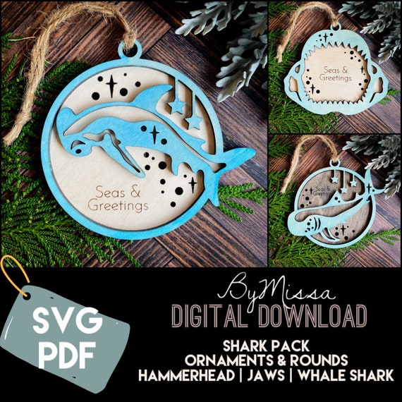 Shark Sea Creature Set: Hammerhead Jaws Whale Share 3 NEW - Etsy