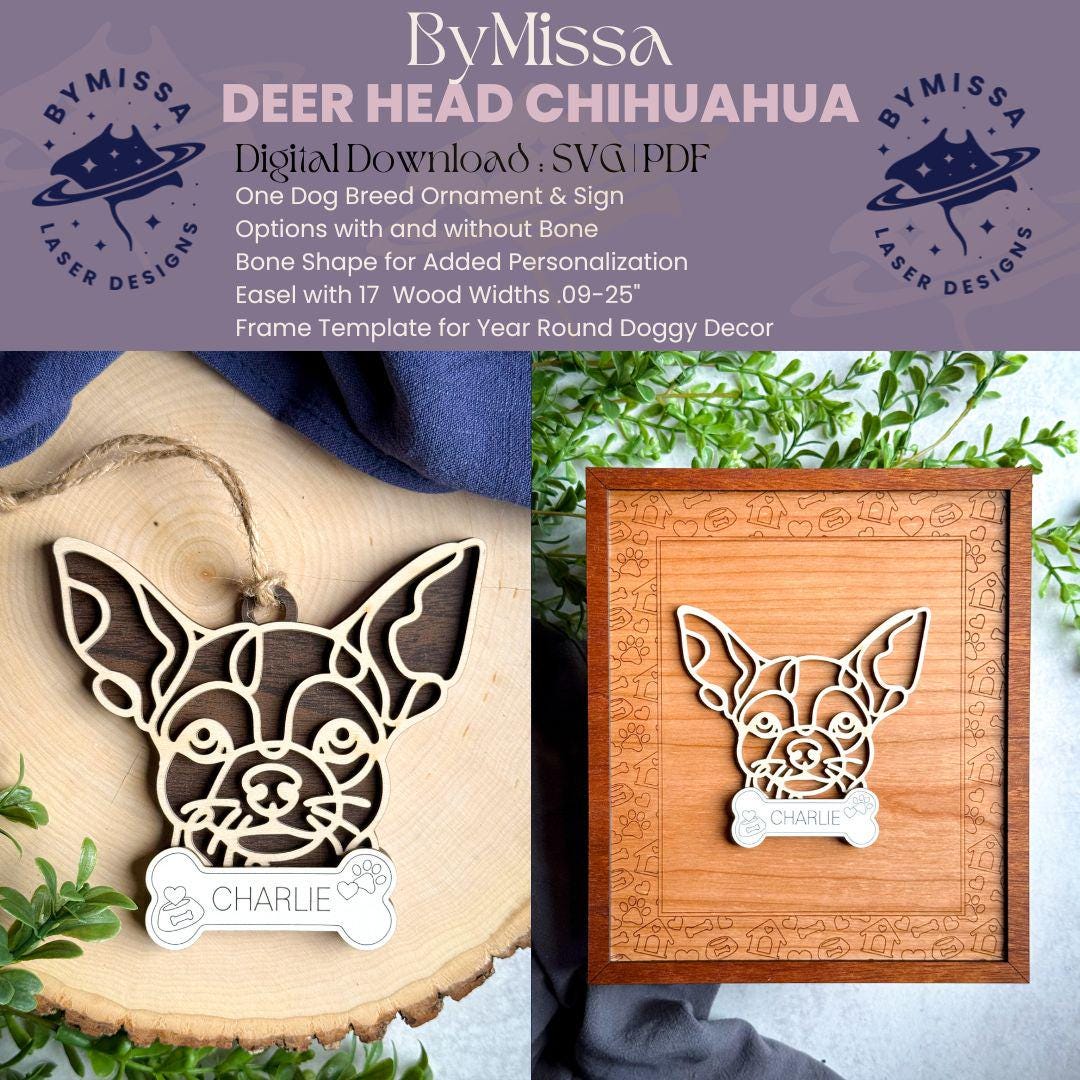 Dog Bone - Laser Cut Out Unfinished Wood Craft Shape DOG84 Dog Bone - Laser Cut Out Unfinished Wood Craft Shape DOG84
