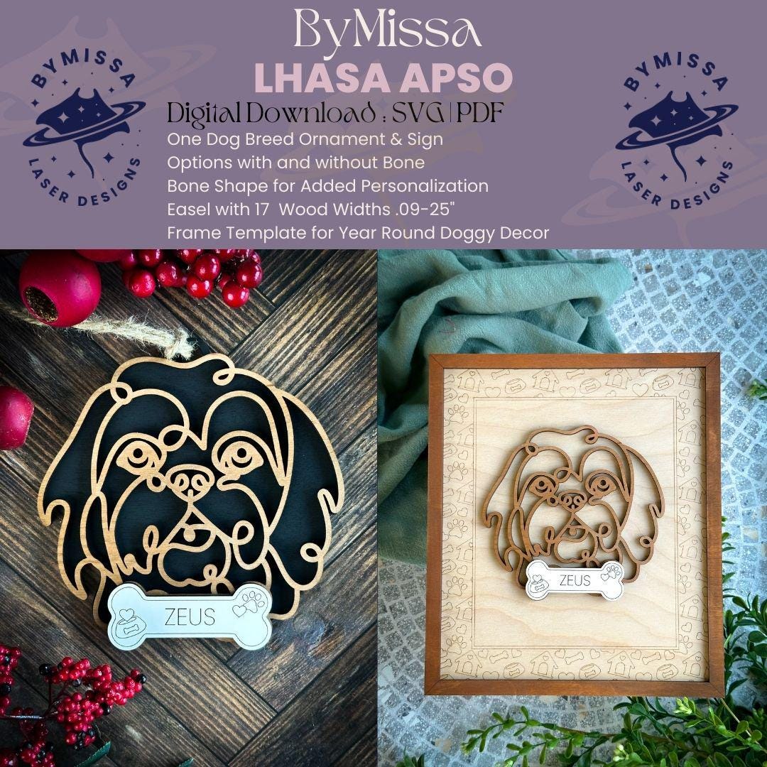 Lhasa Apso Bones Necklace Lhasa Apso Bones Necklace