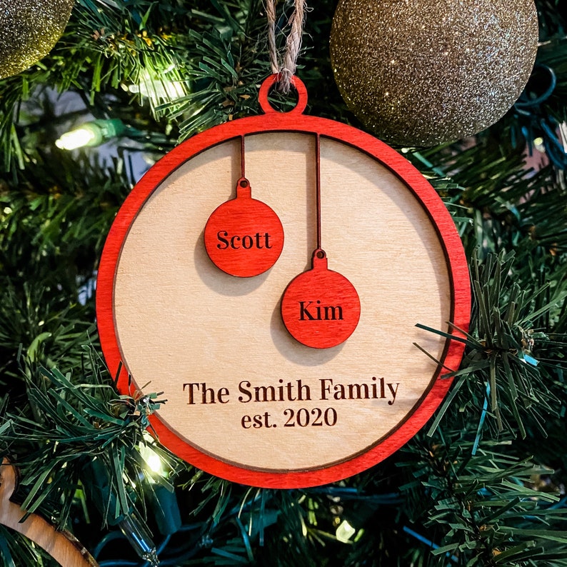 Download Family Ornament Set SVG EPS PDF Glowforge and Laser Cutting | Etsy