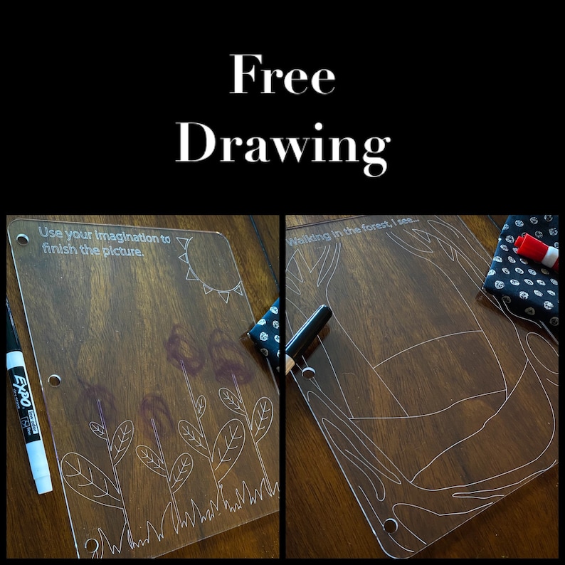 7 Files Acrylic Tracing Boards Creative & Coping Set Set SVG Etsy