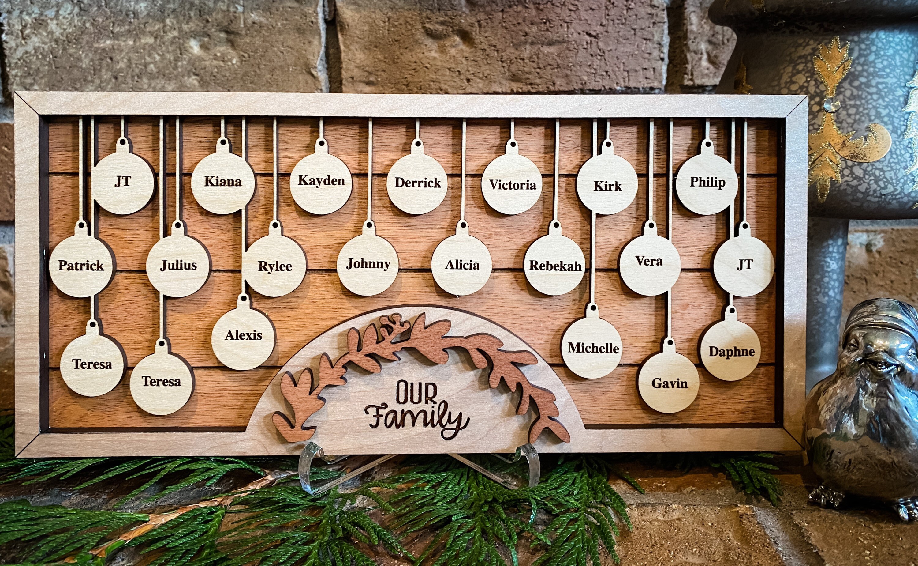 21-30 Member Family FRAME Set Easel9 SVG Combosglowforge - Etsy