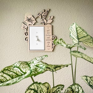 Floral Butterfly Hummingbird Light Switch Frames SVG PDF - Etsy