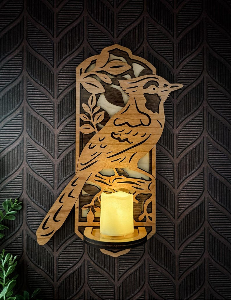Sign Sconce Bird Sconce Bundle | 12 Different Birds | Candle Sconce, Sign, Sun ...