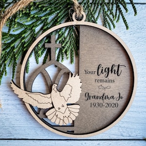 Full Remembrance Ornament/Sign Set: 12 Ornament/Sign SVG Designs Glowforge & Laser Cutting In loving Memory image 8