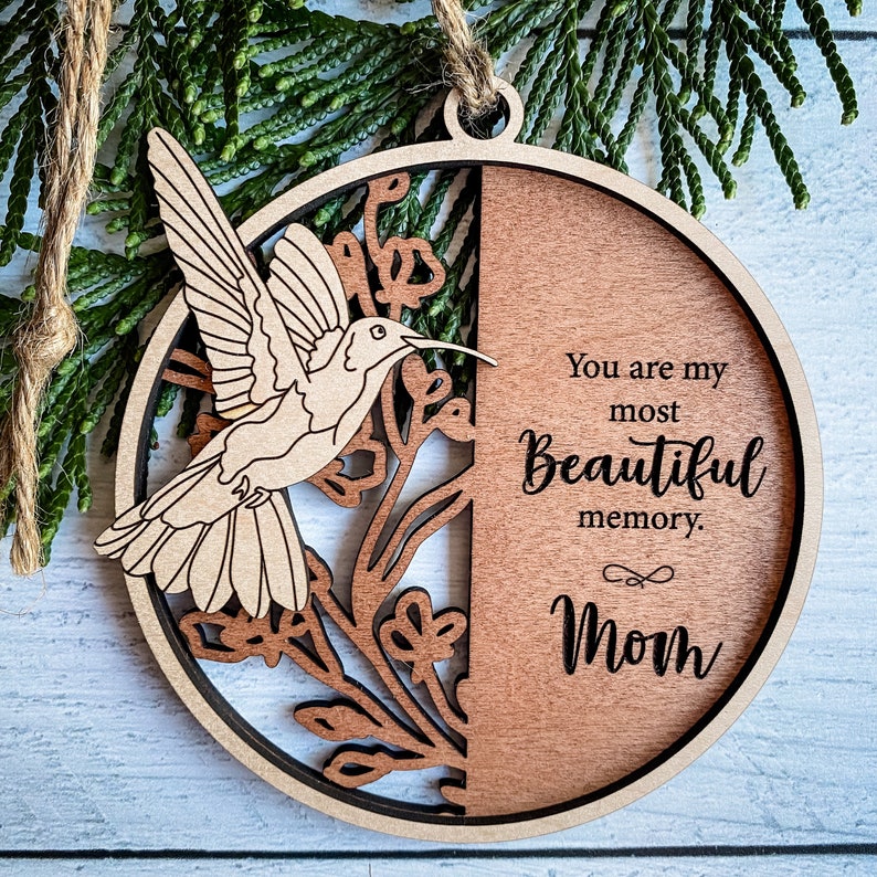 Full Remembrance Ornament/Sign Set: 12 Ornament/Sign SVG Designs Glowforge & Laser Cutting In loving Memory image 9