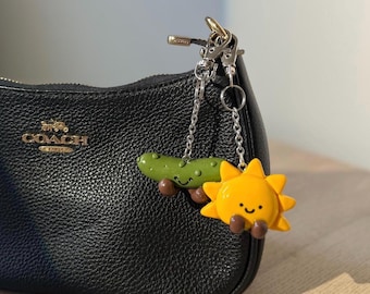 Polymer Clay Jellycat Sun Jellycat Pickle Keychain: Handmade Kawaii Charm