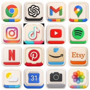 Soft Label System App Icon Pack: 250+ iOS Icons (Lifetime Updates)