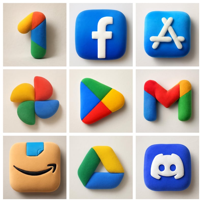 430 3D Float Plush Float Squishy Style App Icon Pack Ios & Popular Apps ...