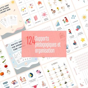 Pack 124 Supports Pédagogiques Islamiques - Alphabet Arabe et Français, Affirmations Positives, Cartes Éducatives, Planning et Organisation