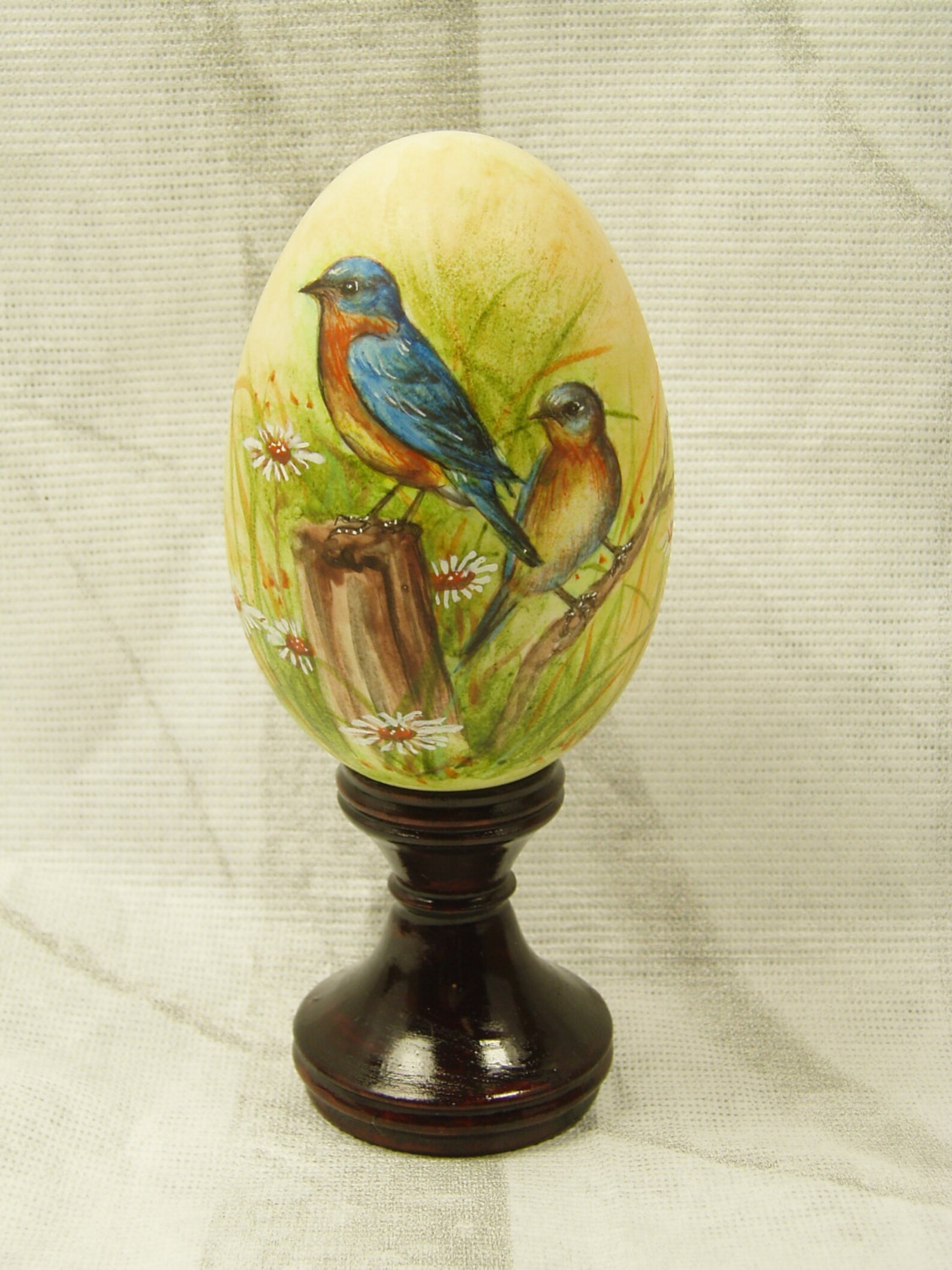 Eastern Bluebirds Hand Painted Goose Egg Shell Egg Art | Etsy