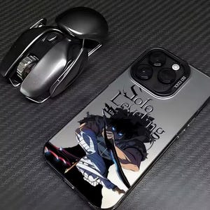 Anime s-Solo Leveling Telefoonhoesje, Anti-val Matte Achterkant voor iPhone