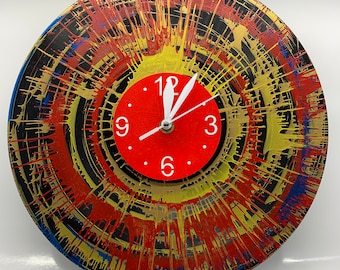 Vinyl record clock / Stylized Clock