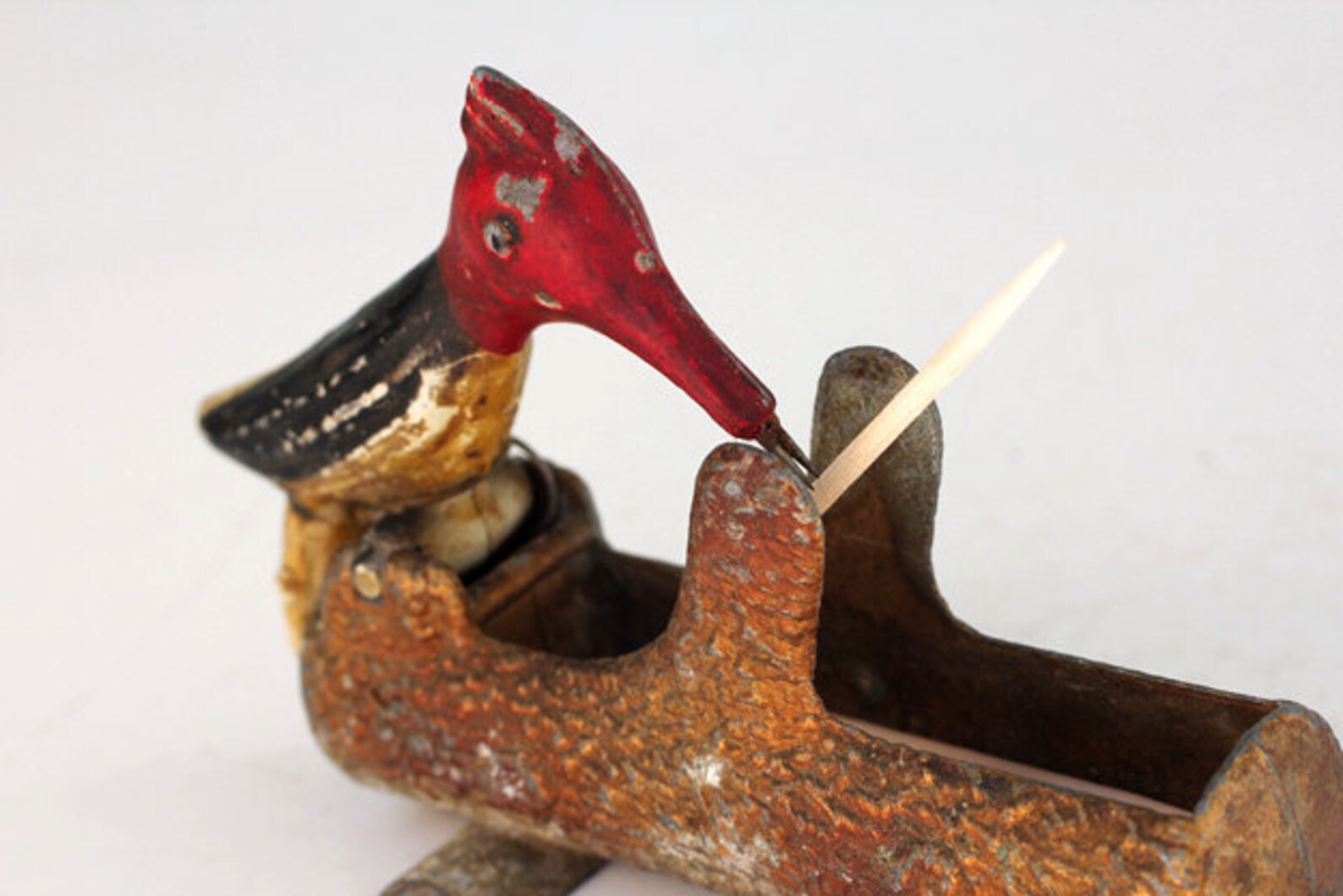 Vintage Woodpecker Toothpick Holder and Dispenser Etsy