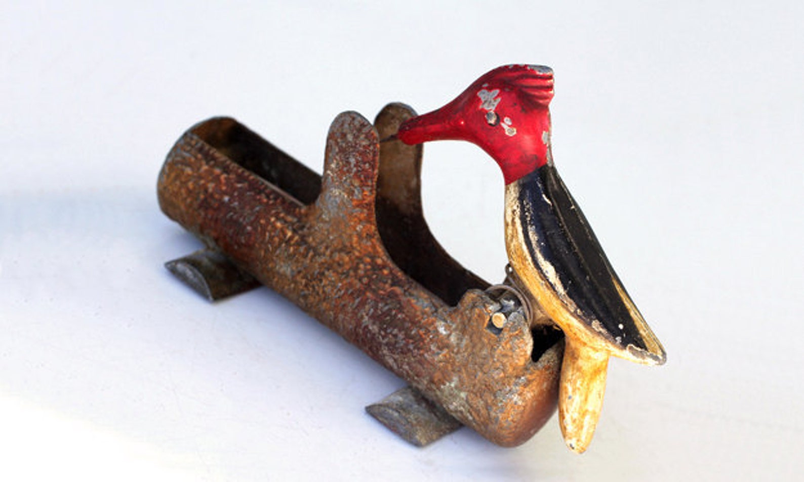 Vintage Woodpecker Toothpick Holder and Dispenser Etsy