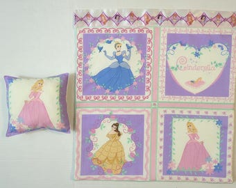 Handmade Disney Princess Doll Blanket and Pillow Set (18 inch)