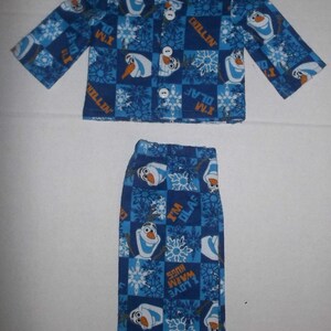 Disney Frozen Doll Clothes: Elsa, Anna, Olaf, Fits 18" American Girl Doll blue olaf