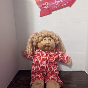 Cabbage Patch Doll Pajamas – Kitten, Cupcake, Mario, Zoo Animal Prints