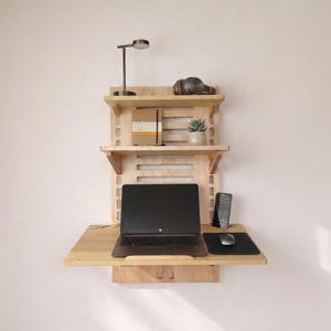 Murphy-skrivbord, väggmonterat hopfällbart skrivbord