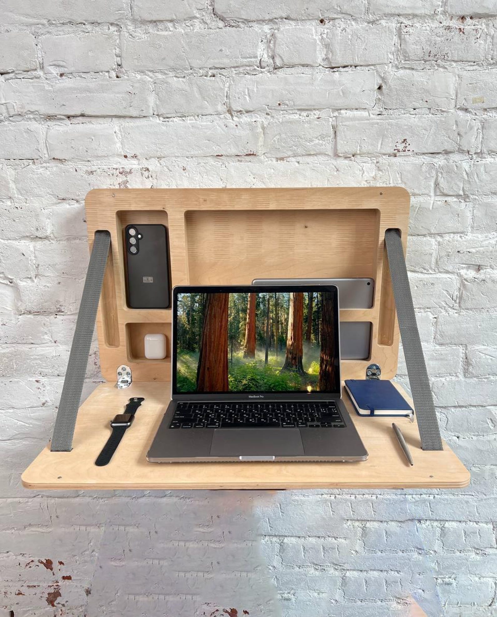 Murphy Desk Wall, Plywood Folding Laptop Desk - Etsy