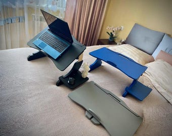 Plywood Laptop Desk for Bed & Couch: Adjustable Tilt, Portable MacBook Stand