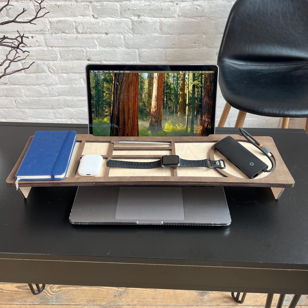 Desk Organizer Work Table Organizer Office Accessory Wood Desk ...
