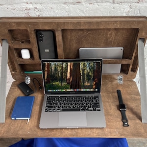 Plywood Folding Wall Desk: Space-Saving Murphy Table with Hidden Storage