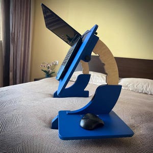 Escritorio para computadora portátil, cama plegable de madera contrachapada, mesa para computadora portátil, regalo hecho a mano, decoración del hogar, muebles, bandeja para computadora portátil hecha a mano, regalo del Día del Padre, muebles de madera contrachapada