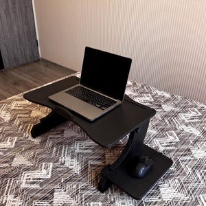 Laptop Desk Laptop Stands For Use on Bed Work Home Laptop Desk Stand for Lying Down Versatile Gift for Student Black MacBook Stands
