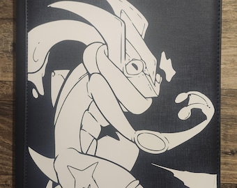 Greninja permanente vinylsticker voor JOUW map!