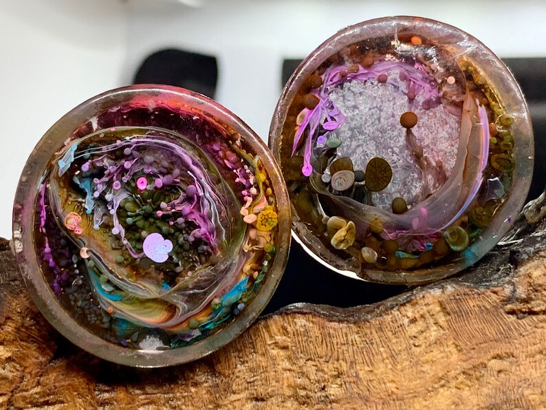 28mm Rainbow Burst Ear Gauge Plugs 1 1/16 inch Gauges Etsy