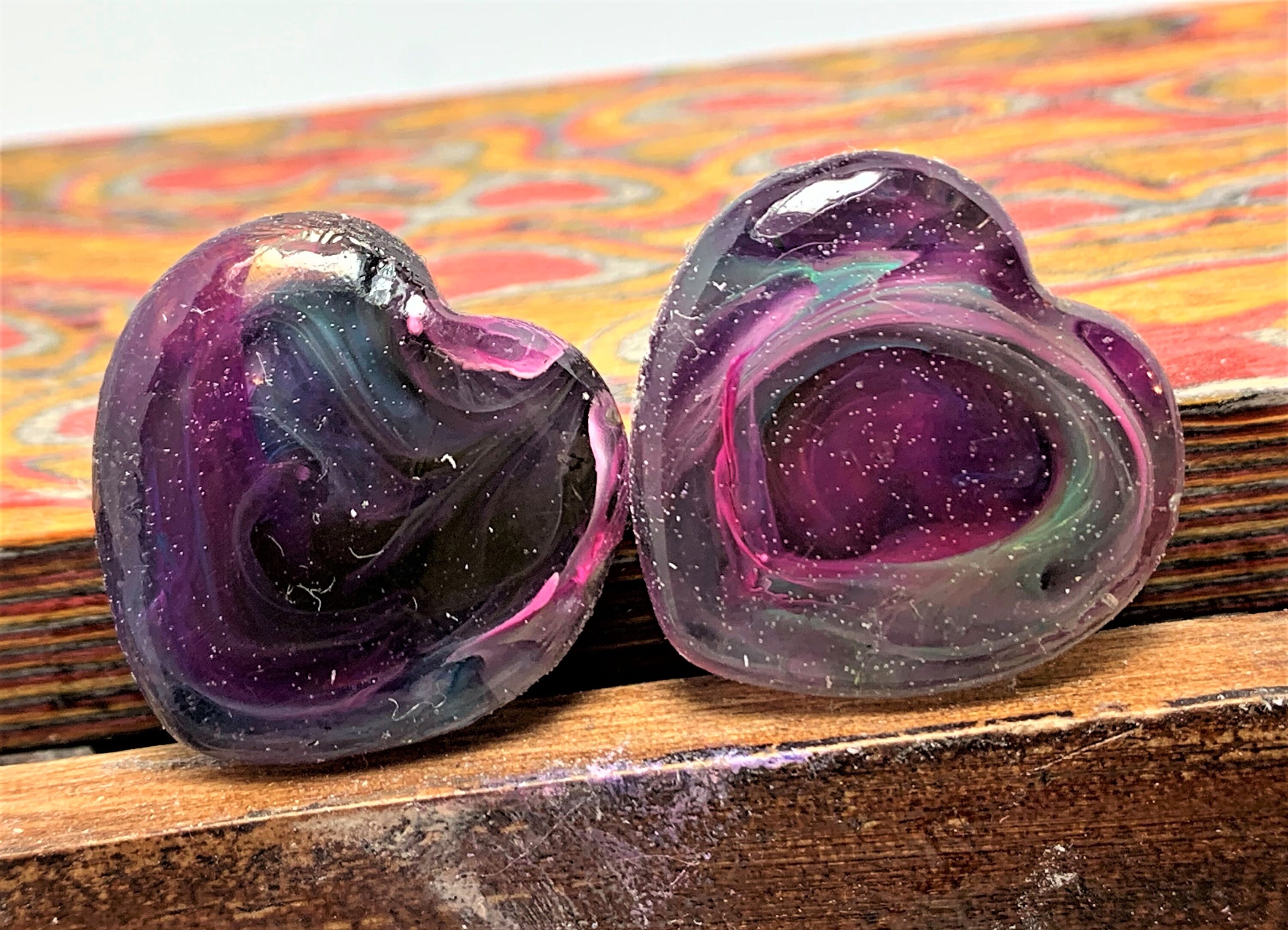 19.5mm Black Color Swirl Heart Gauges Heart Shaped Gauge Etsy