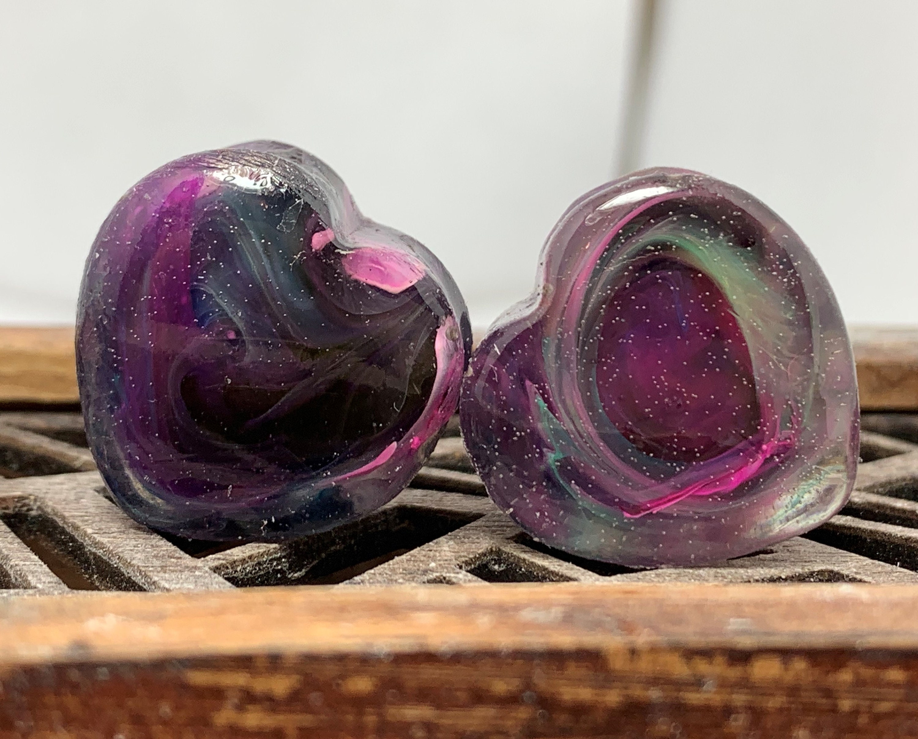 19.5mm Black Color Swirl Heart Gauges Heart Shaped Gauge Etsy