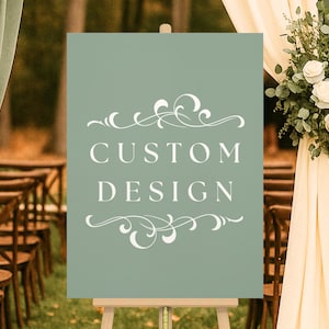 Custom Design Printed Sign Personalized Text or Graphics Design Digital Downloadable Signage Small Business Sign Board Poster garden flag