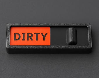 Magnetic Dishwasher Sign – 3D Printed Clean Dirty Indicator