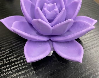 3D Printed Lotus Flower: Pastel Home Decor