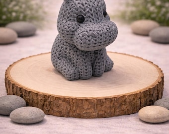 3D Printed Knit Hippo Figurine | Harper the Hippo – The Gentle Surprise
