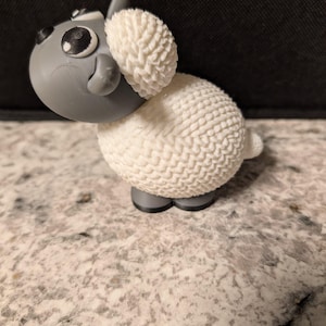 3D Printed Knit Sheep Figurine | Shiloh the Sheep – The Gentle Soul