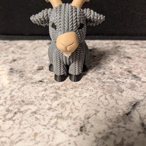 3D Printed Knit Goat Figurine | Gizmo the Goat – The Fearless Climber
