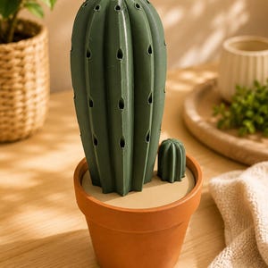 Toothpick Holder Cactus Kitchen Organizer Push Button Dispenser Automatic Pop Container Storage Quirky Table Accessory Novelty Gift Decor