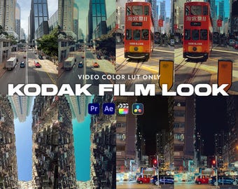 Kodak Film Look Video LUTs: Professional Color Grading (Apple Log & Rec709)