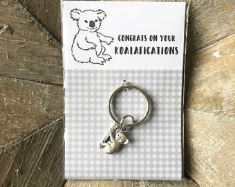 Koala Bear Necklace Charm Pendant Cute Animal Zoo Australian Emigrating Gift