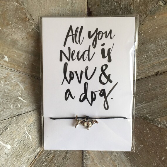 Sausage Dog Dachshund Wish Bracelet