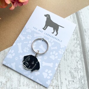 You Are Labradorable - Black Labrador Charm Keyring (dog breeds, lab)