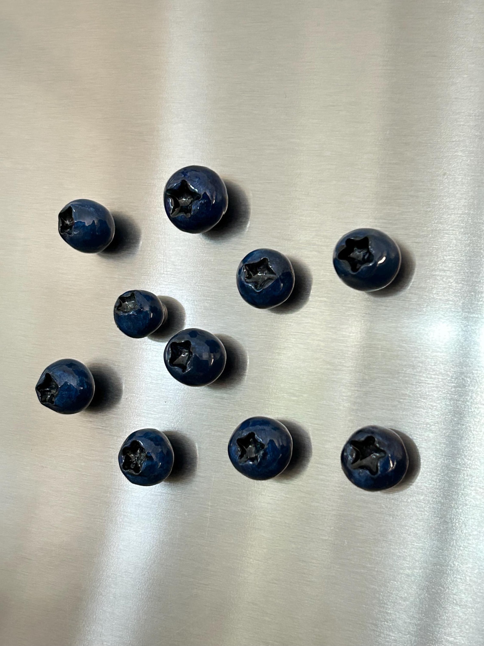Handmade Polymer Clay Blueberry Magnets