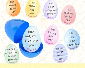 Scripture Easter Egg Fillers, Bible Verse Activity (PDF Download)