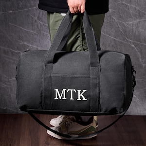 Personalized Men&#39;s Duffel Bag, Custom Luggage Bags, Canvas Overnight Bags, Groomsmen Duffle Bag, Weekend Bag,Travel Bag Gift for Men & Women