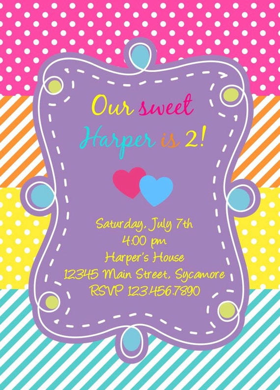 items-similar-to-simple-sweet-girly-birthday-party-invitation