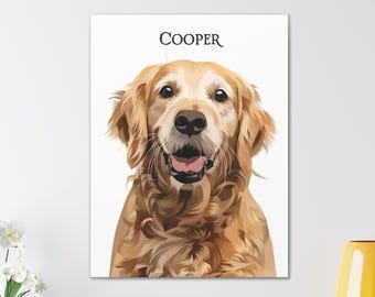 Personalisiertes Tierportrait - Personalisiertes Tierportrait - Katzen Portraits Personalisierte Hunde Portraits Individuell Haustier Kunst Haustier verlust