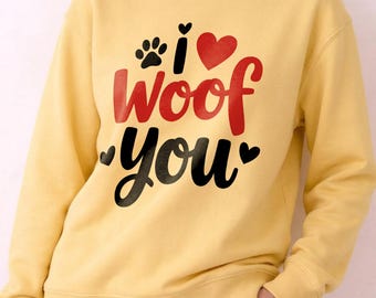 Haustier Sweatshirt - Comfort Colors Sweatshirts - Hund Mama Shirt witzig - Vintage Bootleg Haustier Shirt